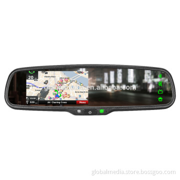 4.3 Inch Win CE System Car GPS navigation Rearview Mirror Monitor with Reverse Camera
